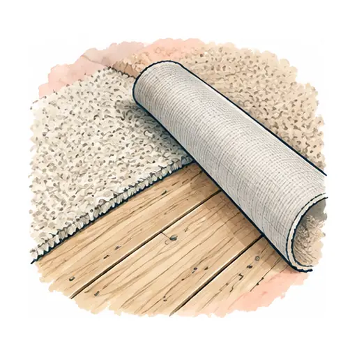 Schematic: Carpet and pad