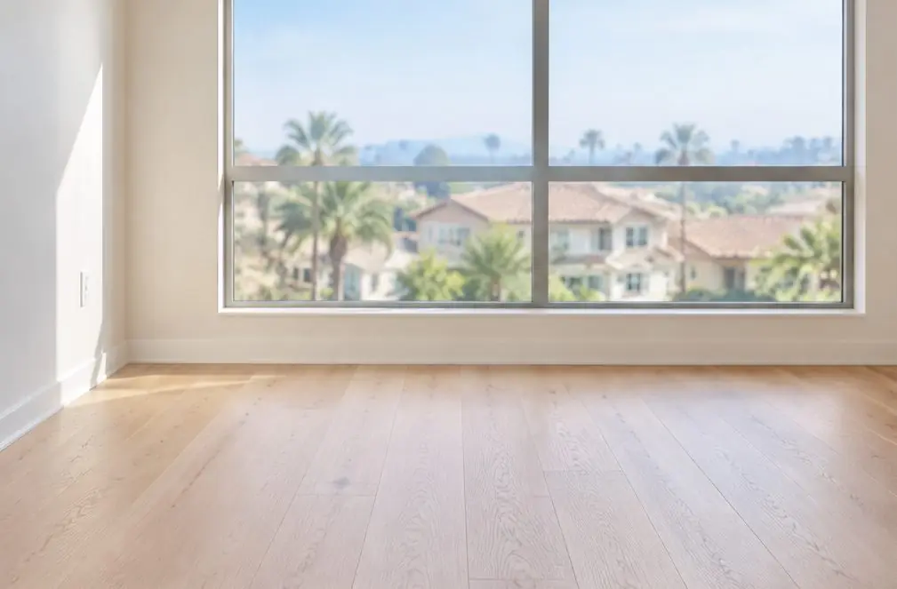 Illustration: a hardwood floor in a typical Rancho del Rey home